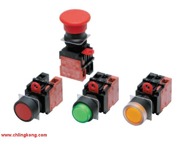 歐姆龍 圓型φ22/φ25按鈕開關(guān) A22L-DA-T2-20M